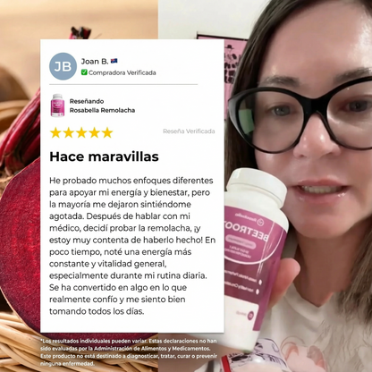 Cápsulas de remolacha Rosabella para favorecer la circulación y la vitalidad*