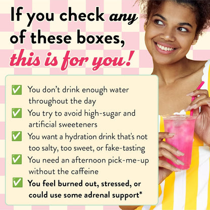 Legendairy Milk She’s Thirsty – Strawberry Lemonade, Hydration Packets