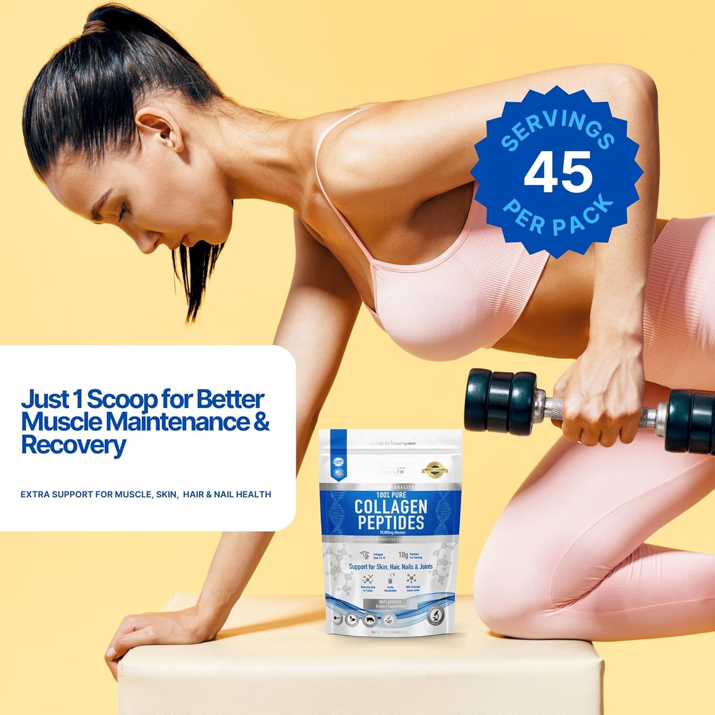 Collagen Peptides Powder, 45 Servings