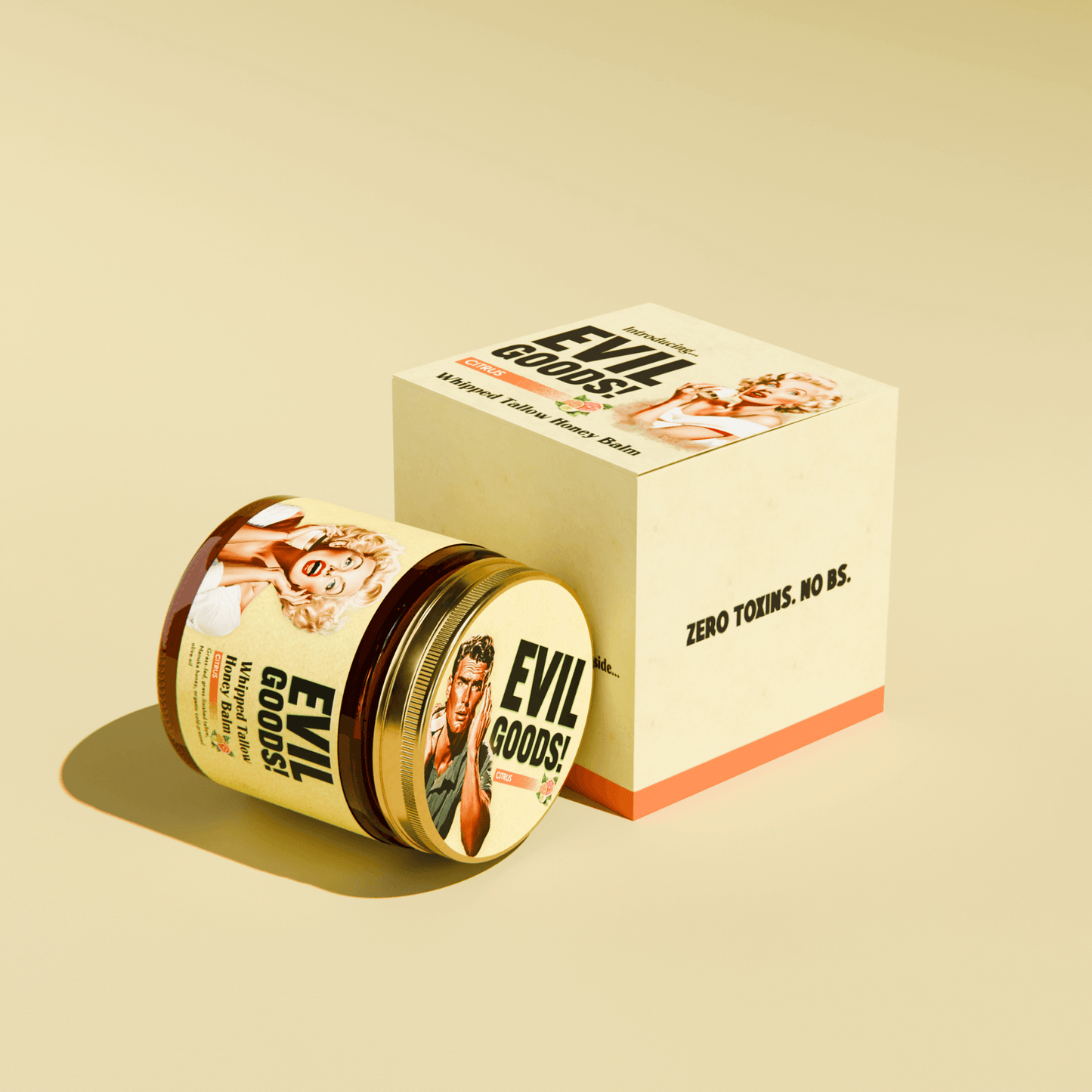 Bálsamo de sebo todo en uno: combate el acné, suaviza las arrugas y mantiene la piel suave todo el día.